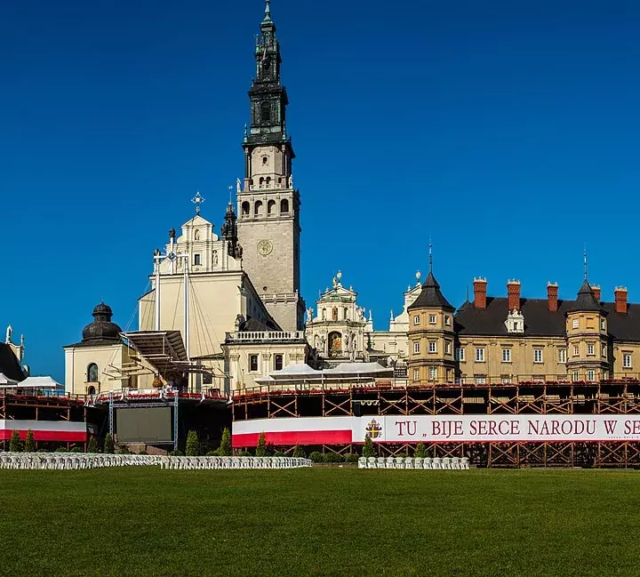 Jasna Gora Monastery and its tower in Czestochowa